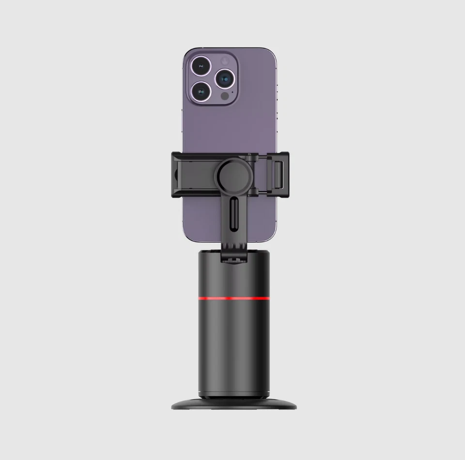 Auto Face Tracking Tripod with Remote 360° Rotation Tracking Phone Holder Stand - Image 2 of 4