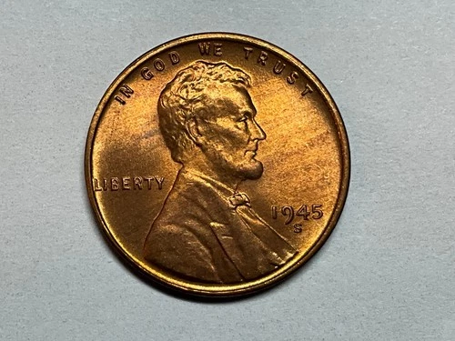 1945 S Lincoln Wheat Cent Good Details Luster Fading #3
