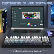 ATTACK SHARK X87 Wireless Tri-Mode Mechanical Gaming Keyboard Hot Swappable RGB 7