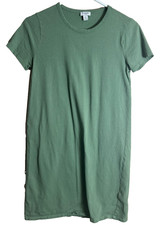 J. Crew Women's Green Tee Shirt Dress Short Sleeves Size XS