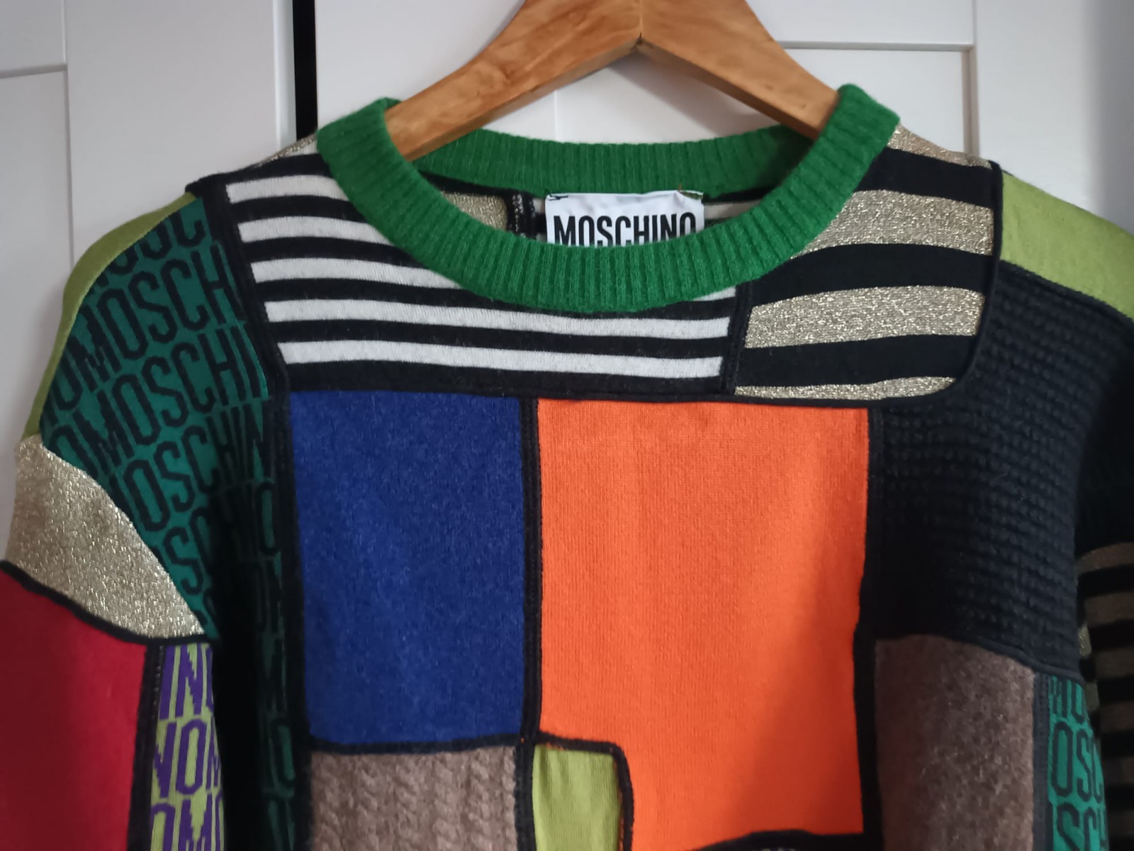 Moschino Multicolor Patchwork Sweater SizeS Desig… - image 9