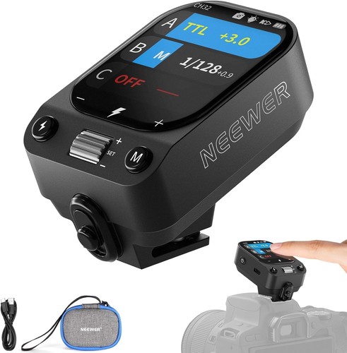 NEEWER QZ-C TTL Wireless Flash Trigger Transmitter Compatible with Canon Cameras
