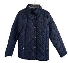 Tommy Hilfiger Girls Sz Large 12-14  Puffer Jacket star lined snaps pockets
