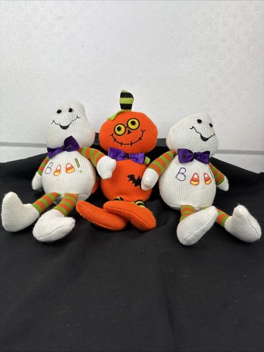Halloween Plush Pumpkin Ghost Candy Corn Boo Plush (3) (FLAW) #TUB12 | eBay