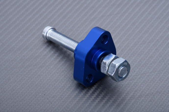 Tendeur chaîne distribution HONDA TRX 450 manuel en aluminium bleu anodisé rigide - 2