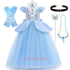 Children Girls Cosplay Costume Princess Ball Gown Kids Sequin Dress for Party