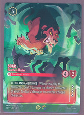 Lorcana Scar - Heartless Hunter Enchanted 14/P2 Store Championship Promo Holo