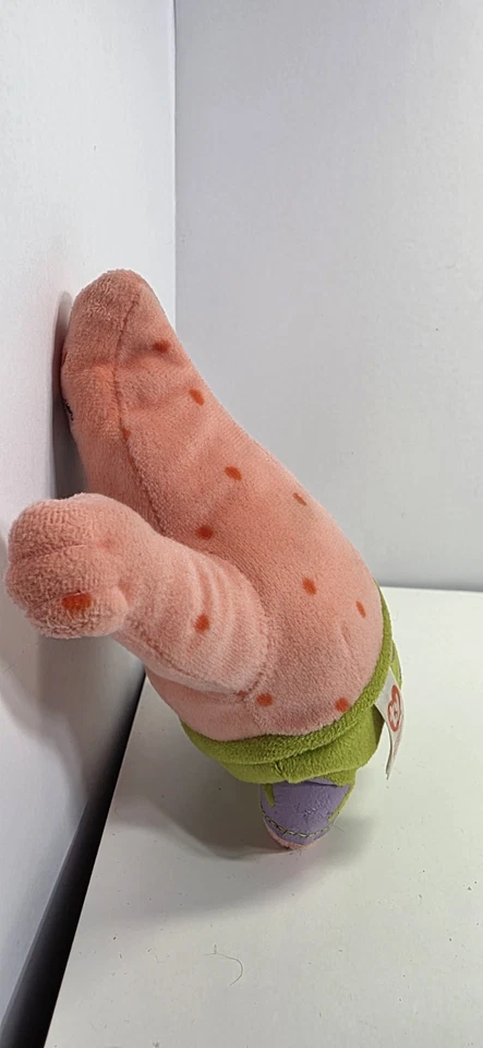 "Pantalones cuadrados de peluche Patrick Star 10"" 2010 TY Beanie Buddies Bob Esponja" Foto 4 de 4