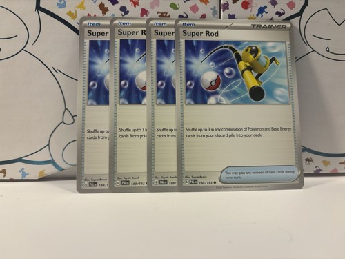 4x Super Rod (Playset) 188/193 - NM Condition - Non-Foil