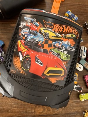 Lot of 50 Hot Wheels Cars Loose + Carrying Case - Mixed Mainlines 2000s-2010s