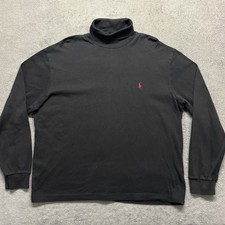 Vintage Y2K Polo Ralph Lauren Long Sleeve Turtleneck Men  s XL Black