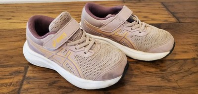 Asics Contend 9 Pre-School Running Shoes, Size K10, Watershed Rose/Dusty Mauve!