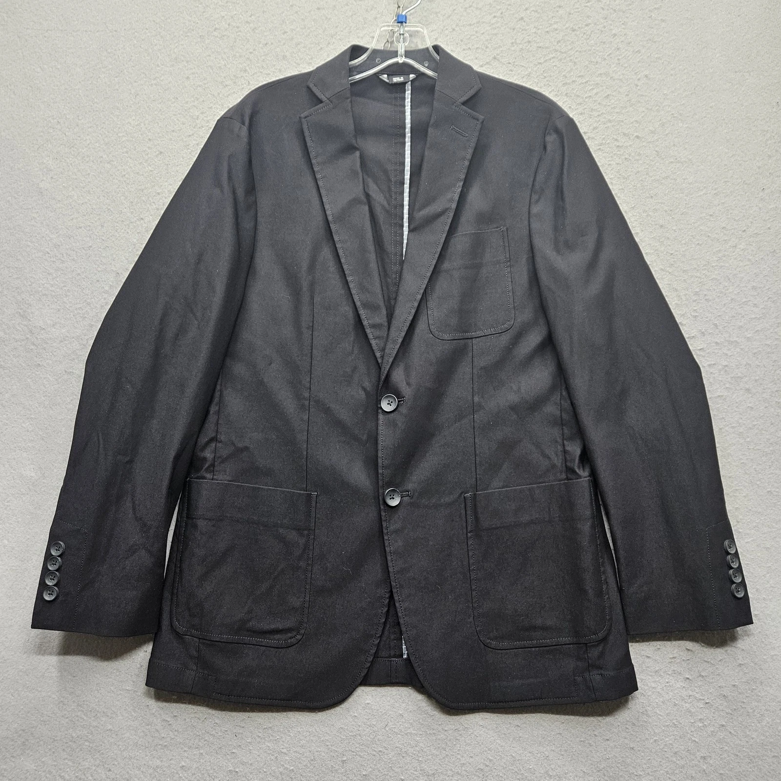 Haggar Hudson Blazer Slim Fit Men's Black Size Medium