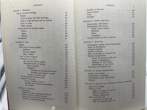 LIABILITY OF THE CROWN in AUS,NZ,UK-Peter W. Hogg-First Edition 1971-Law Book Co - Picture 6 of 11