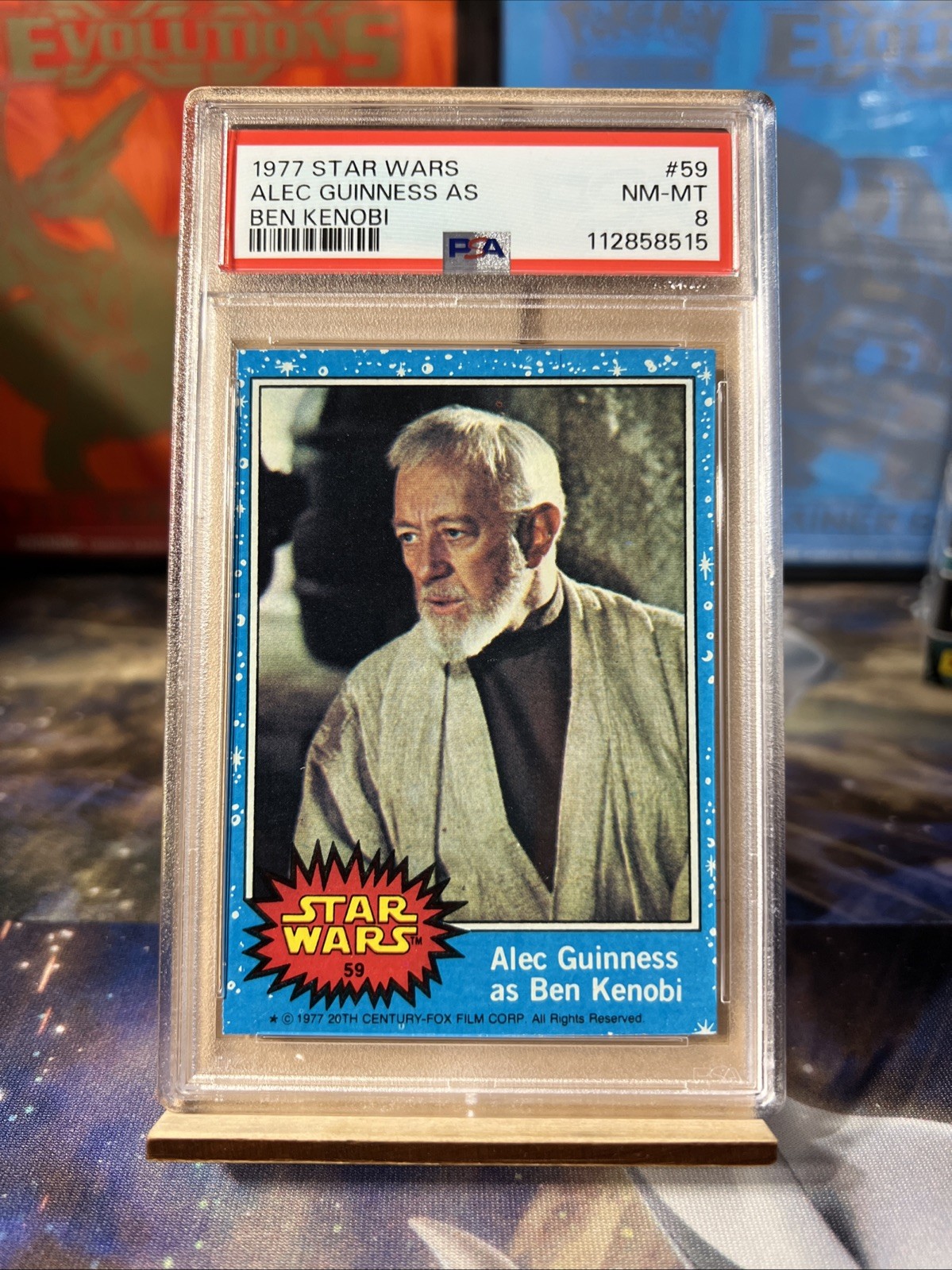1977 Topps Star Wars Alec Guinness As Ben Kenobi No. 59 PSA 8