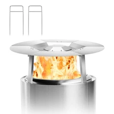 304 Stainless Steel Fire Pit Heat Deflector for Solo Stove Bonfire