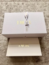 Authentic Dior White/Gold Gift Box Small Dior Tissues 9 x5 x3