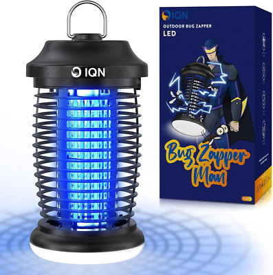 15W Electric Bug Zapper - 4200V Mosquito & Fly Trap with LED Light, Waterproof, 