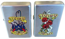 2007 West Coast Choppers Lighters Jesse James Limited Edition FSO Roses Birds