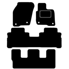 FOR FORD GALAXY (7 SEAT) 2016 TO 2023 TAILORED BLACK CARPET CAR FLOOR MATS SET.
