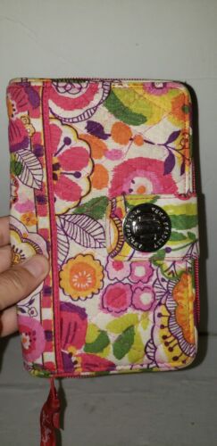 VERA BRADLEY CLEMENTINE TURN LOCK WALLET LG FULL SIZE ZIP AROUND LOTS CC SLOTS - Picture 2 of 16