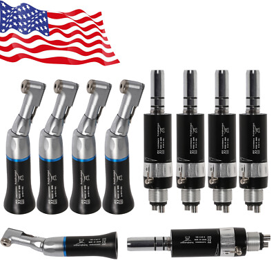 1-5 NSK Style Dental Slow Low Speed Contra Angle Air Motor E-type 4hole black MX