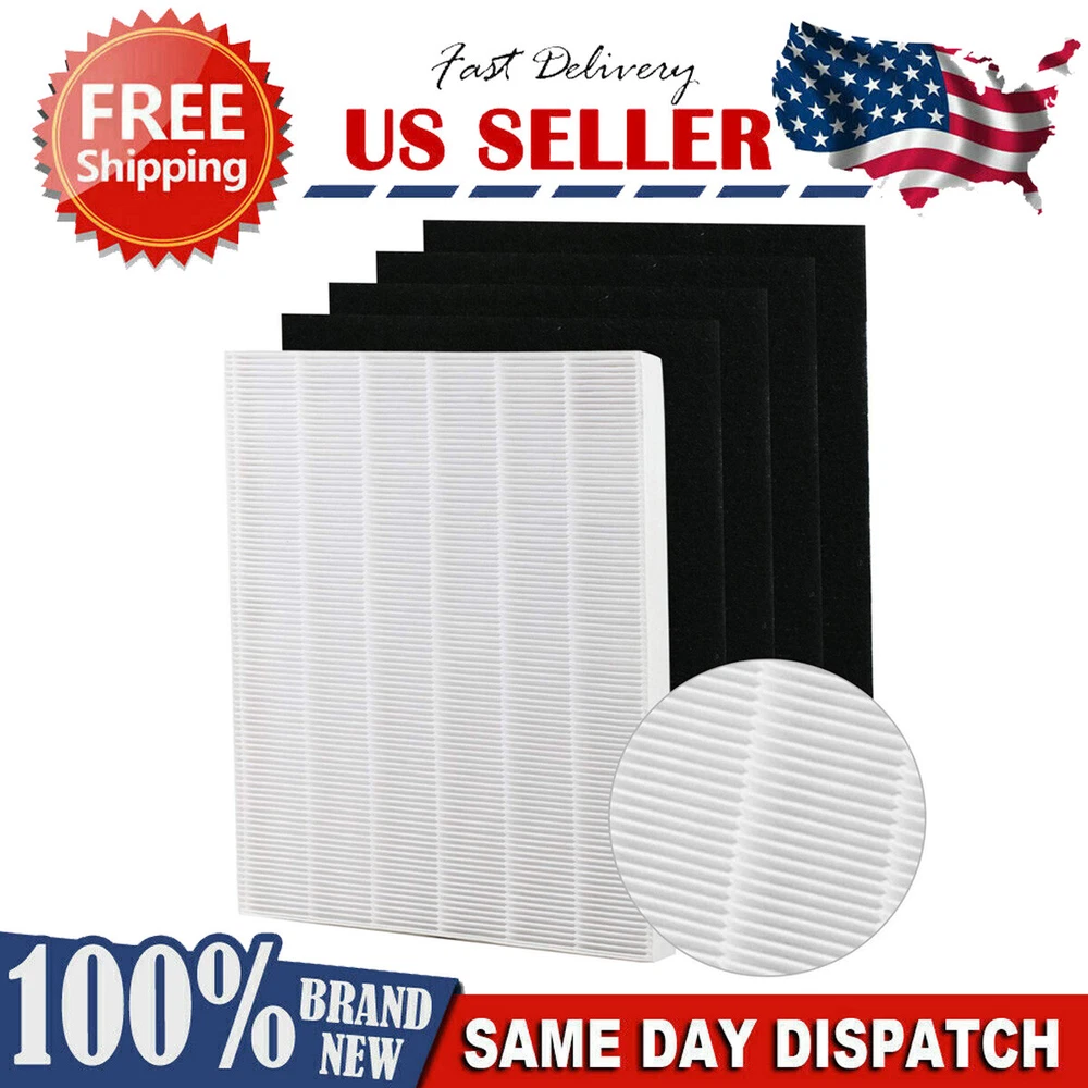 Air Purifier Carbon pre-filter w/ Main HEPA filter for Winix 115115 5300 5500///