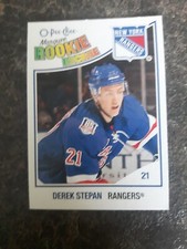 2010-11 O-Pee-Chee Marquee Rookie Rainbow Derek Stepan Card# 538. rookie card picture