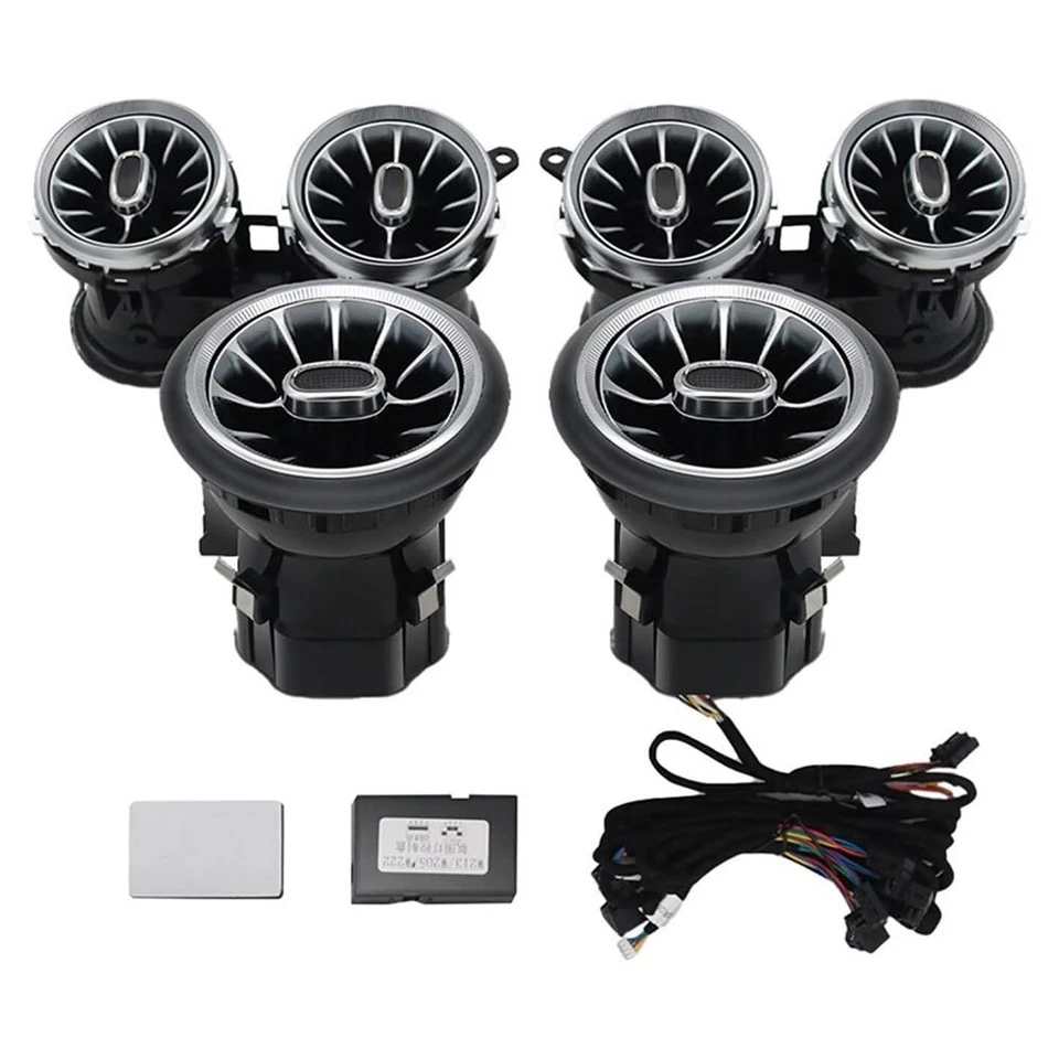 6x Front Dashboard Air Vent Ambient Light For Mercedes Benz E-Class W213 2016-23 - Image 4 of 4