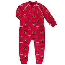 Outerstuff NHL Toddler Ottawa Senators Raglan Zip Up Coverall, Red