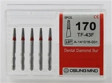 Dental Diamond Burs, Fine Grit Multi-Use, 5 Pcs/Pk [170TF-43F]