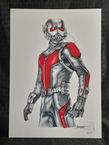 CLEARANCE - ANT-MAN Ltd. Ed. 8 1/2 x 12 print #32/50 - by artist Thang Nguyen - Picture 1 of 6