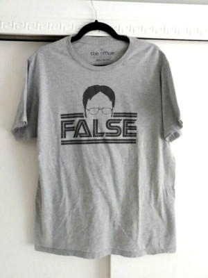 The Office Dwight Schrute False T-Shirt Size Large - Athletic Fit