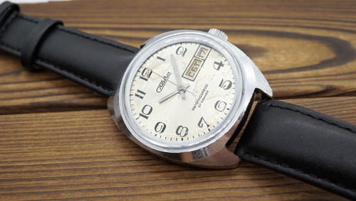 Reloj de vestir automático vintage SLAVA 27 joyas de cuerda automática soviet URSS para hombre - Imagen 13 de 18