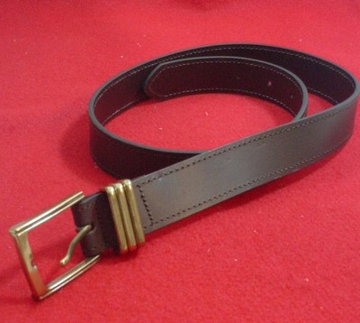 Lot of 10 Ladies Belts, Brown S/M Gold Buckle 1-1/4