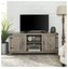 manor park farmhouse barn door tv stand for tvs up to 65", grey wash