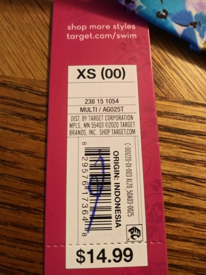 Sujetador Xhilaration Talla Junior XS (00) Multicolor Flor 661312 Foto 4 de 4