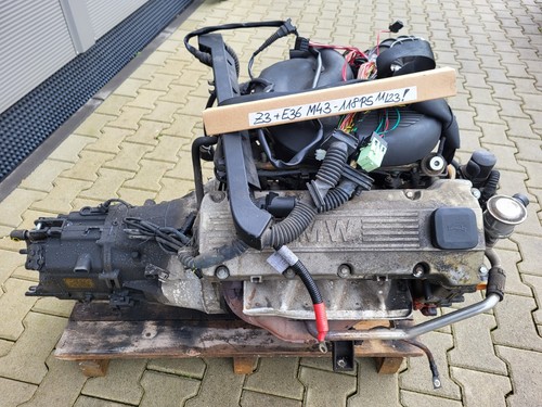 BMW Z3 Roadster Motor Engine 1,9 Liter M43 Triebwerk 118 PS Getriebe ABHOLUNG
