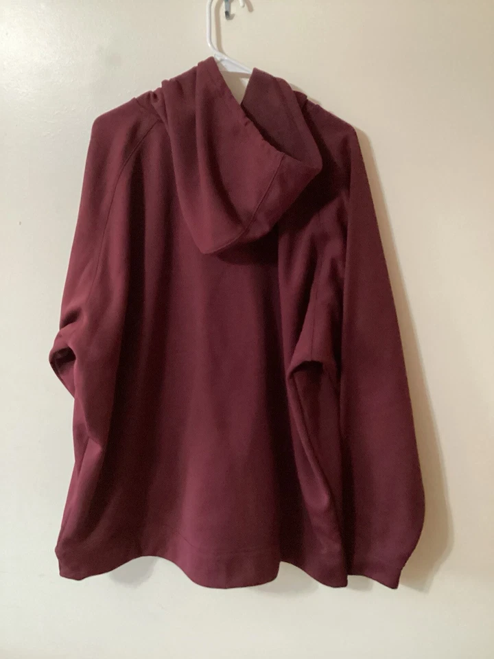 Мужская толстовка с капюшоном Charles River Apparel размер XXLarge темно-бордовая новая - Изображение 2 из 4