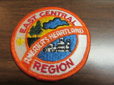 East Central Region Round Patch with Yellow Fleur-de-lis    NPC4 