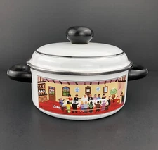 Villeroy & Boch DESIGN NAIF 2-1/2 Quart Enamel Metal Covered Casserole LaPlau