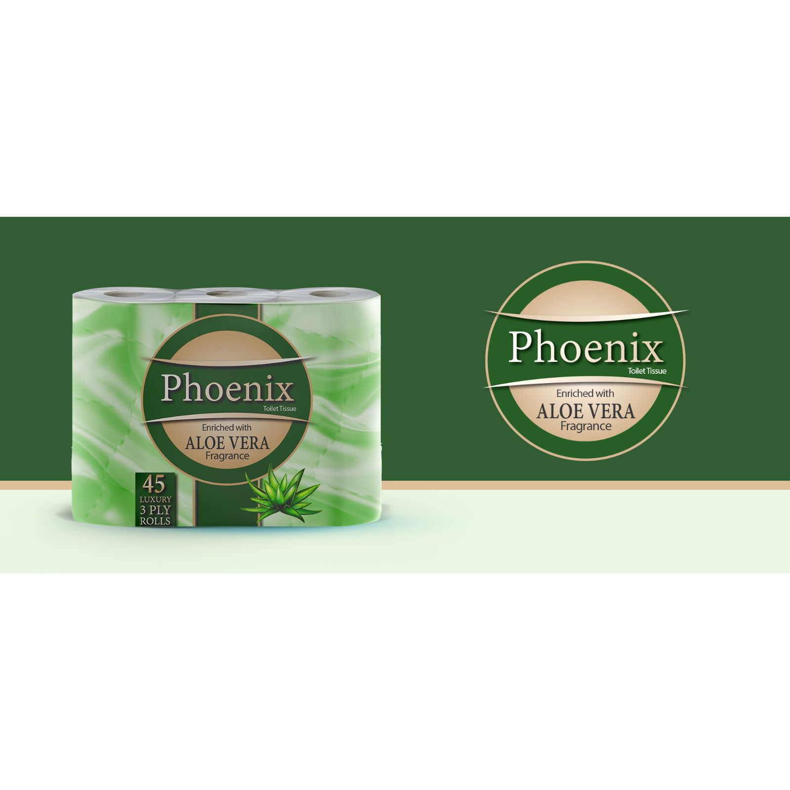 45 Toilet Rolls Bulk Buy Quilted 3 Ply Aloe Vera Fragranced Loo