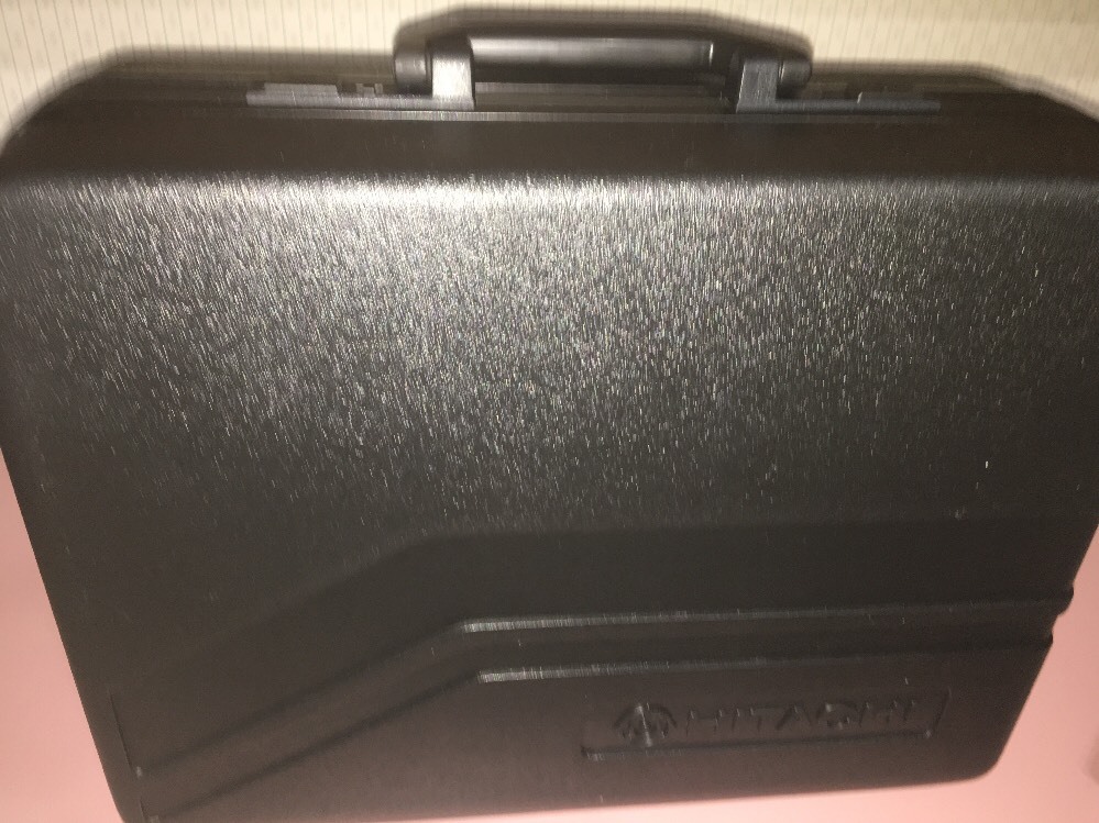 hittachi camcorder black case with foam insert heavy duty-image
