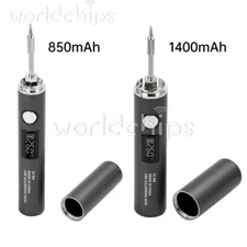 Cordless Soldering Iron USB Rechargeable Soldering Iron 5 Temperature Adjustable