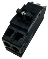 Zinsco GTE Sylvania 2 Pole 15 amp Type QB Circuit Breaker 240 volt 15A