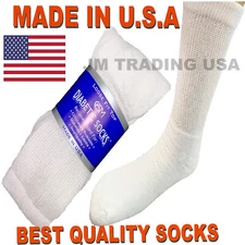 BEST QUALITY 3, 6, & 12 pairs Diabetic Socks Physician Approved MADE IN USA
