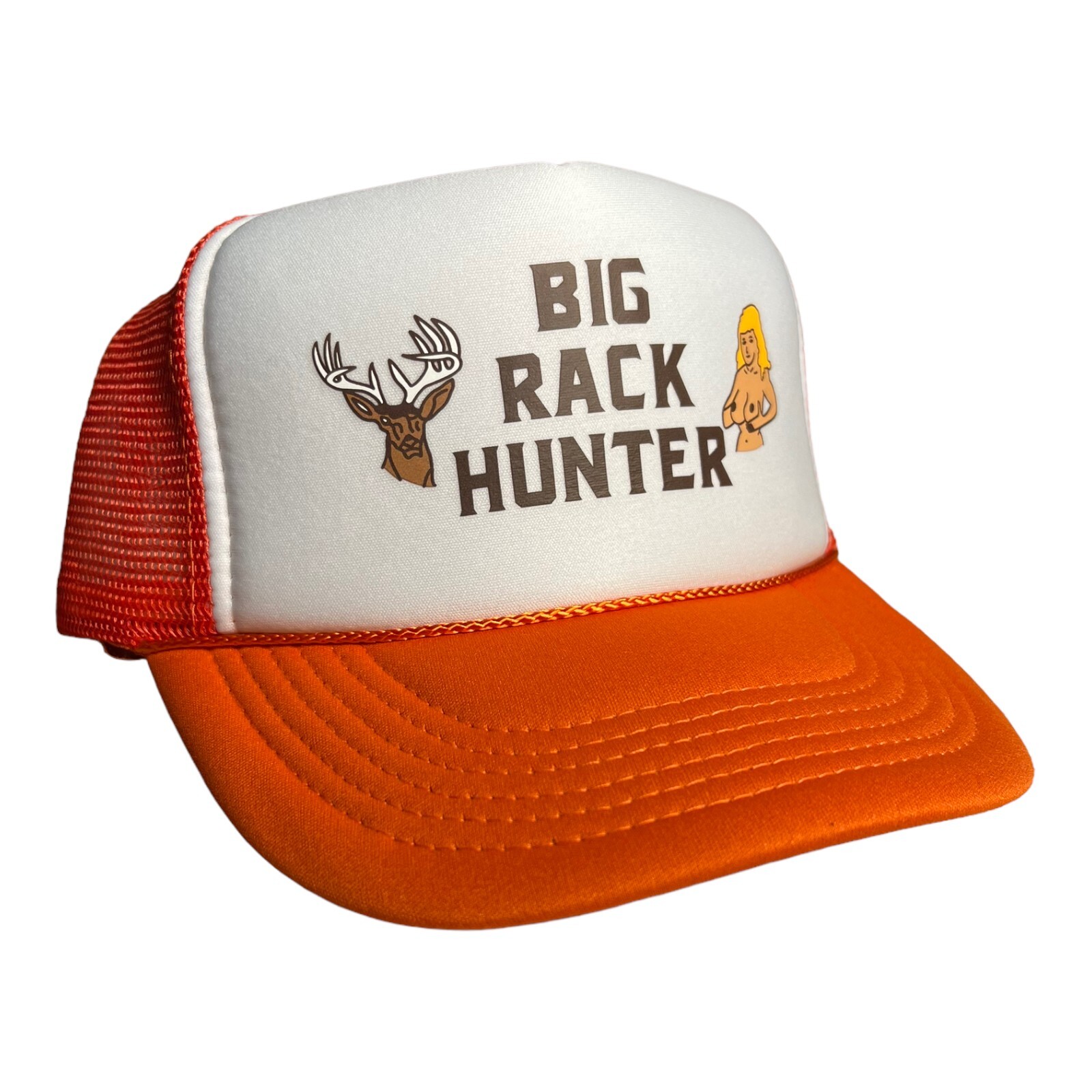 Big Rack Hunter Hat Boobs Hunting Fishing Deer Snapback Hat