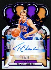 2023-24 Crown Royale Crown Autographs Purple #29 Tom Chambers Auto /25