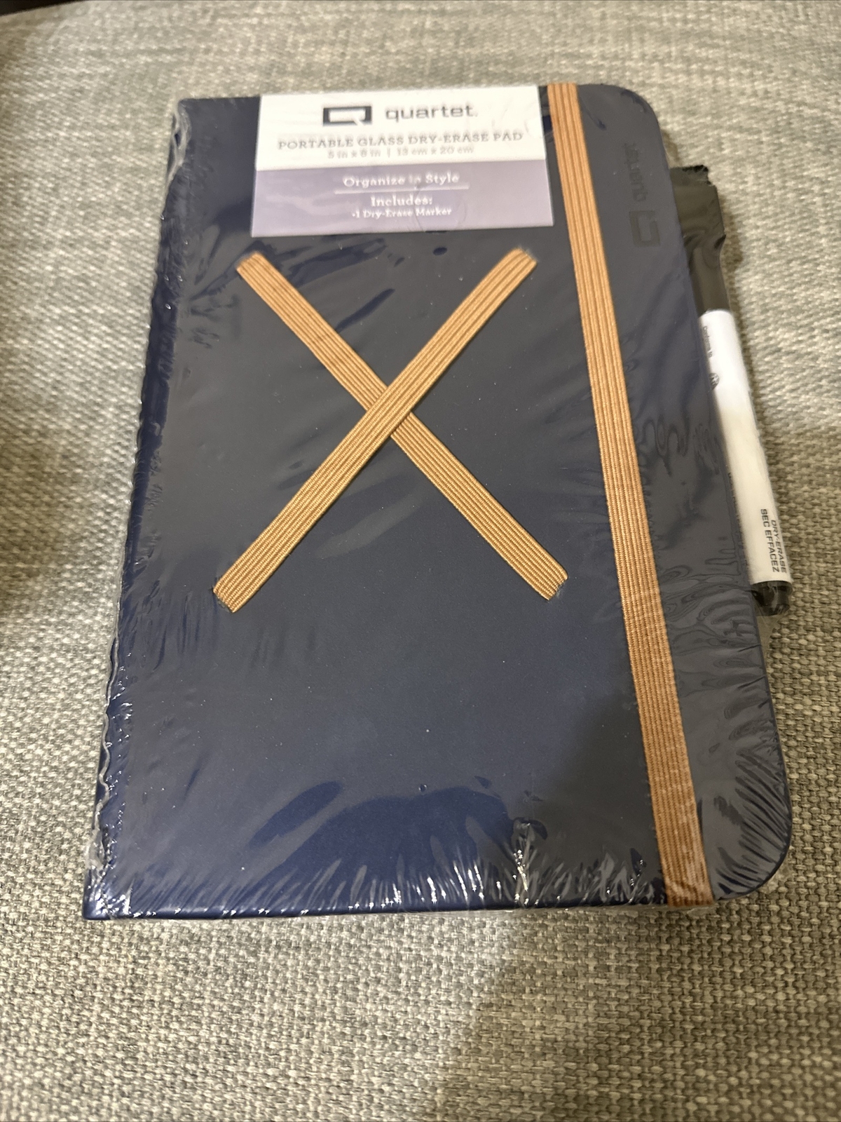 QUARTET PORTABLE GLASS DRYERASE PAD 5" " ORGANIZE Q010508F01STPR for