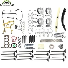 1.4L Engine Rebuild - Gasket Piston Bearing Timing Chain Kit For Buick Chevrolet